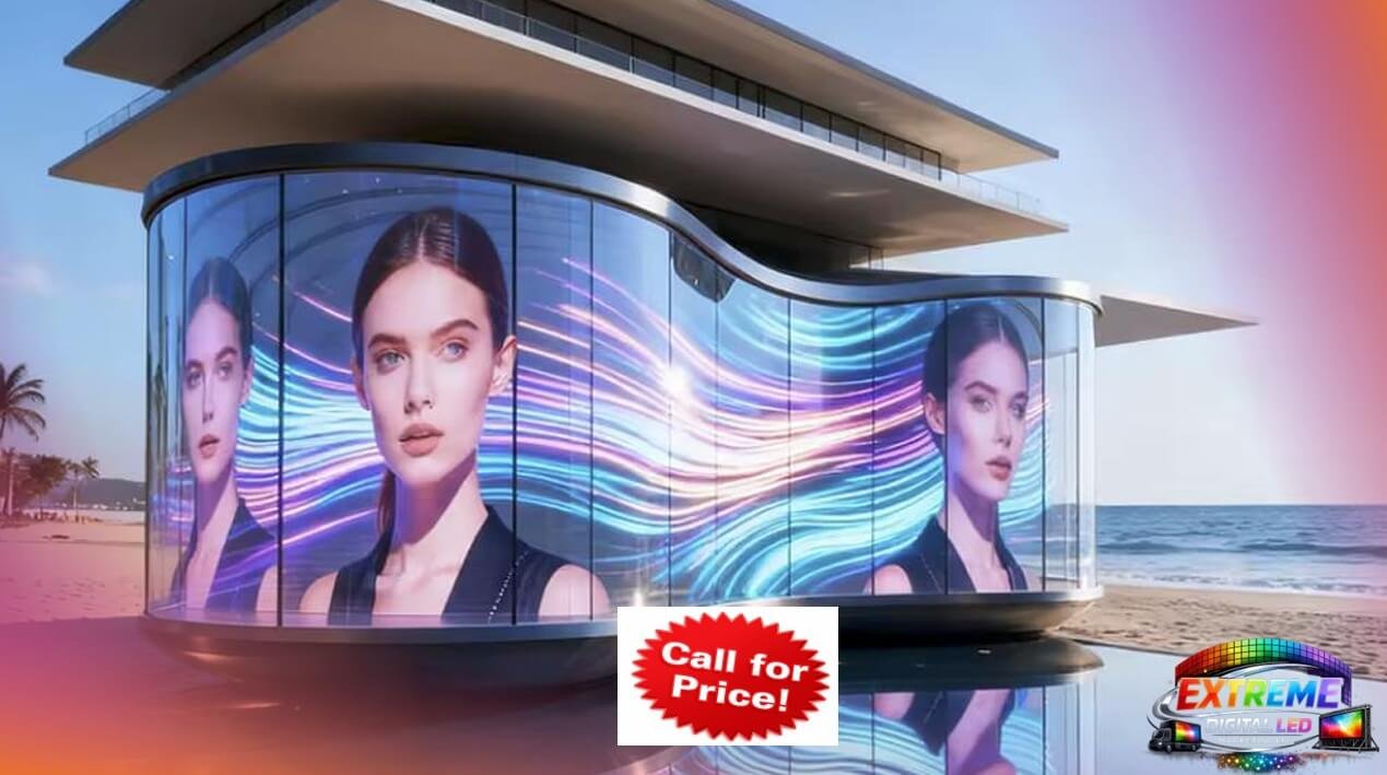 Curved Glass-like Facade