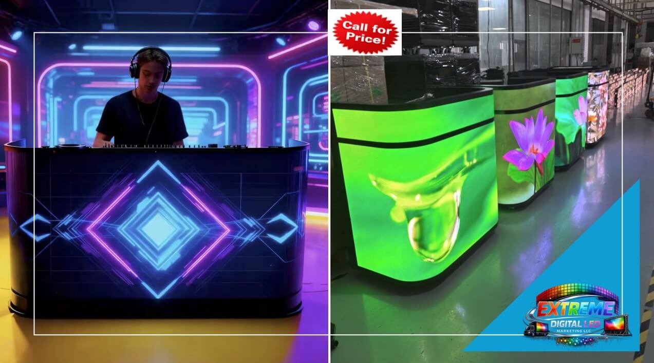 Custom LED DJ Booth